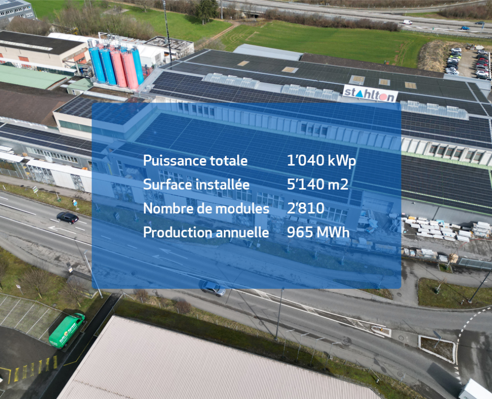 Stahlton Bauteile AG - Contracting photovoltaïque
