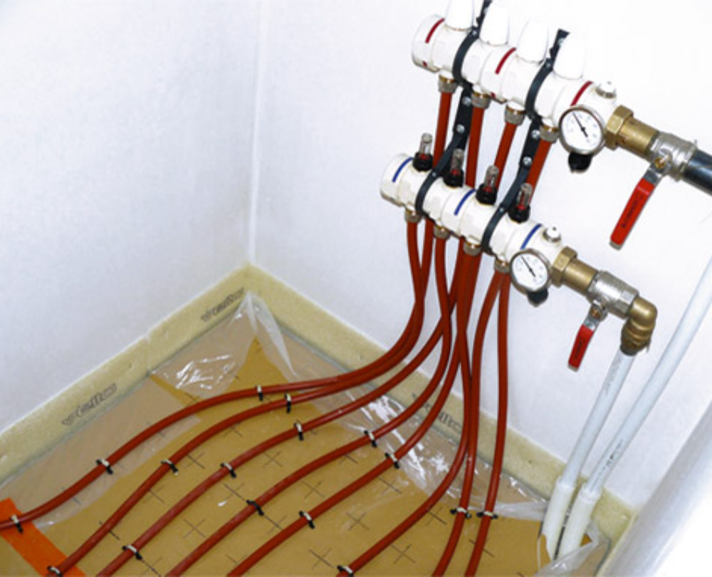 Assainissement de chauffage au sol